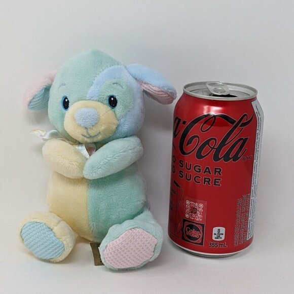 First & Main Pastel HUGGUMS Baby Plush Toy Puppy Dog Plush Waffle Wave - Picture 6 of 6